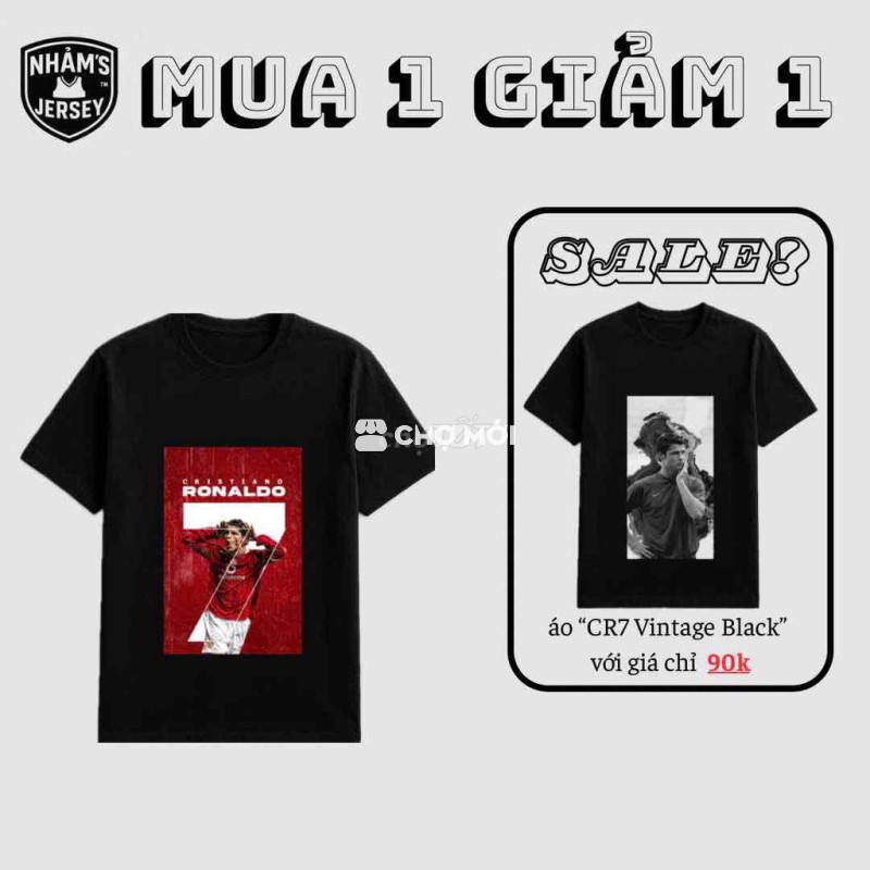 2 Áo thun cầu thủ đá banh