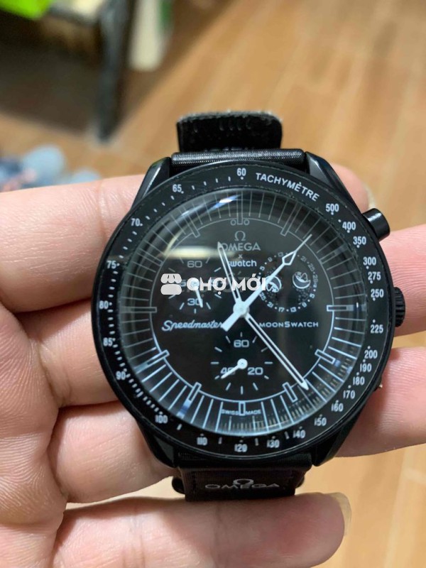 DSpeedmaster MoonSwatch Đen