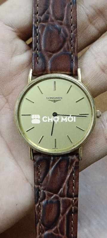 Đồng hồ Longines Nam Dây da Vàng 32.5mm