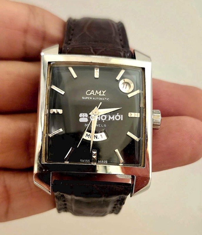 Đổng hồ cổ Thụy Sĩ Camy form tank hiếm vip