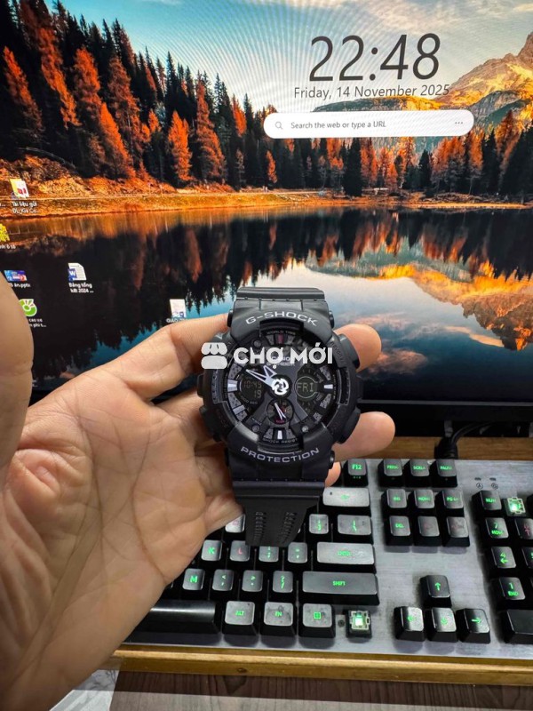 Đồng hồ Casio G-shock Ga120 80% đen gshock