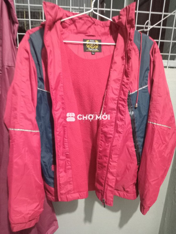 áo phao lót lông đỏ đẹp