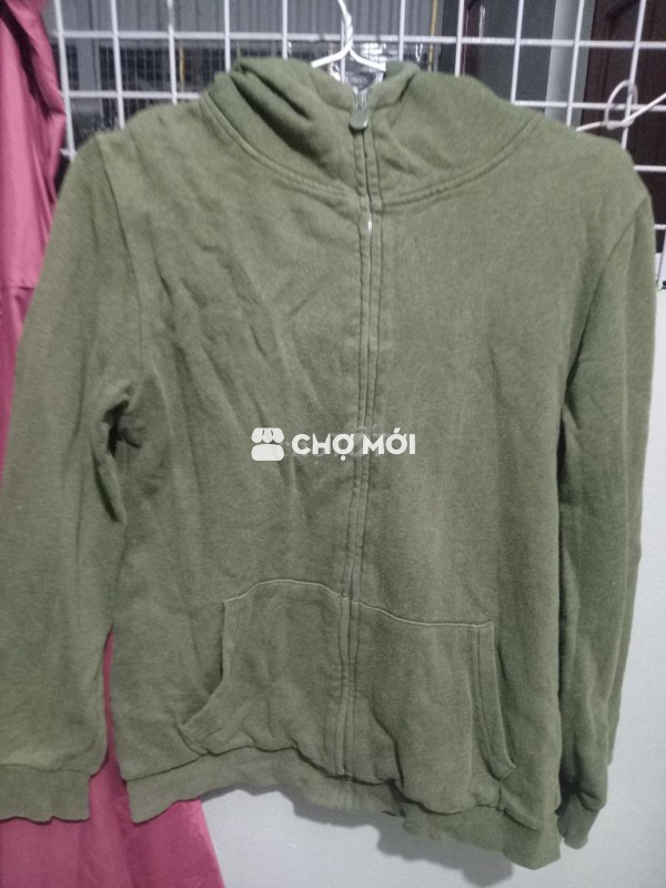 áo hodie nam và nữ đẹp màu rêu