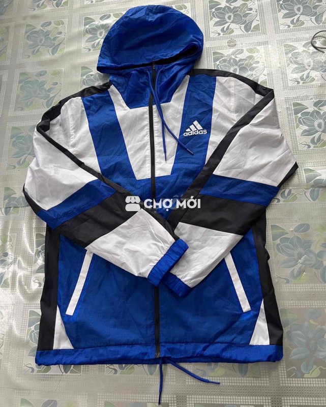Khoác Adidas chính hãng size S âu chất dù 2 lớp