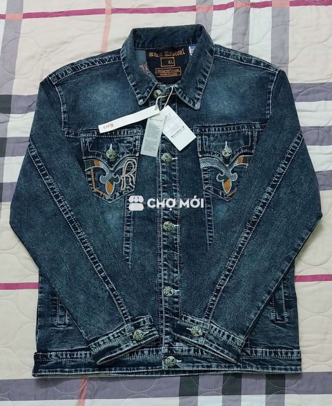 Áo khoác jean Mỹ gửi về sezi XL (70/75kg)