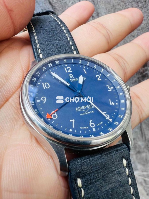 đồng hồ cơ mặt xanh