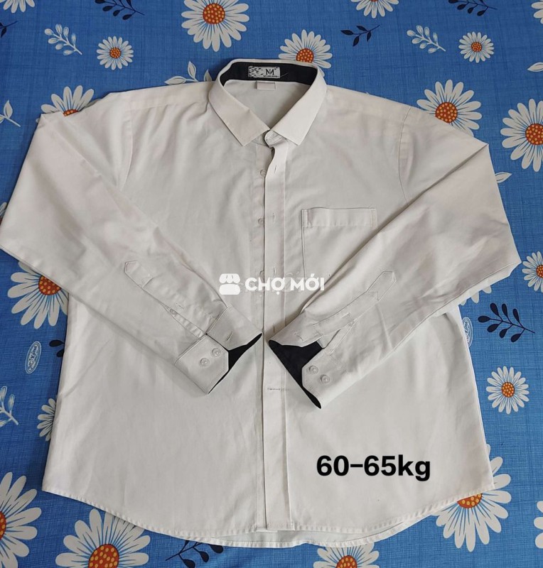 Áo sơ mi nam dài tay size 60-65kg