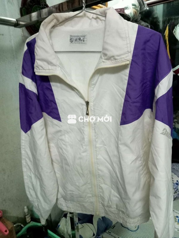 Áo khoác gió Bridgestone L Trắng Tím