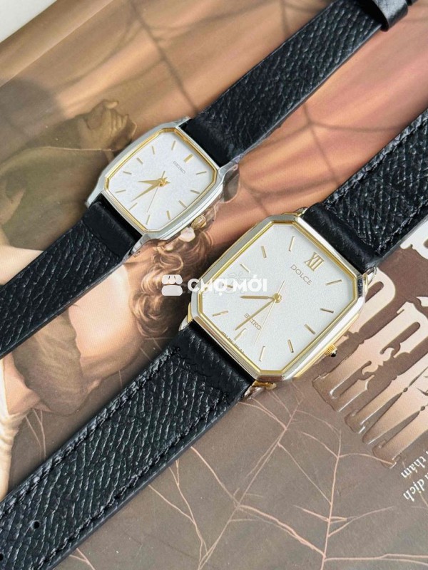 Cặp Tank Seiko quartz rất đẹp cho các đôi đây