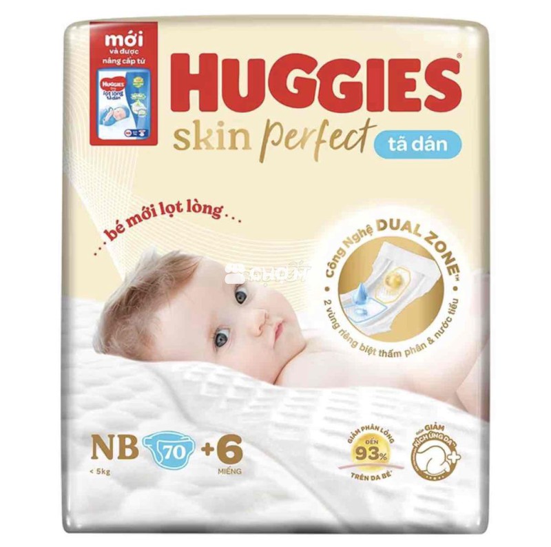 TẢ HUGGIES NB 70 MIẾNG