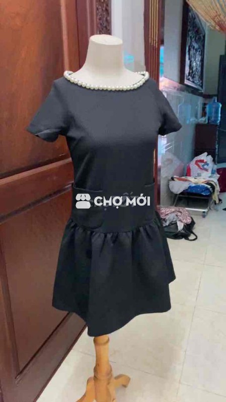 Đầm xòe nữ vải dày