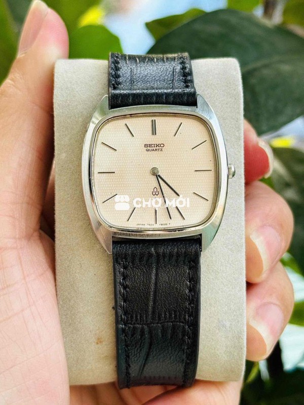 Đồng hồ Tank Seiko quartz dial 2 kim mặt đẹp