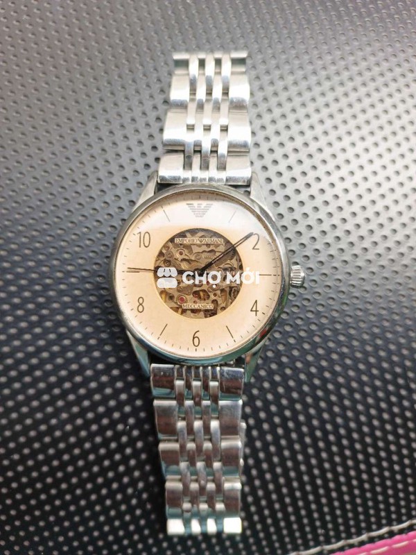 Đồng hồ Emporio Armani Meccanico Nam Bạc