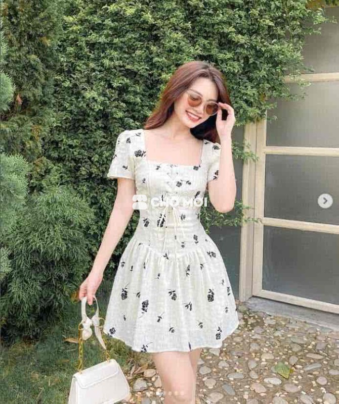 ĐẦM BABYDOLL BRANCH GOLA DESIGN SIZE S MÀU KEM