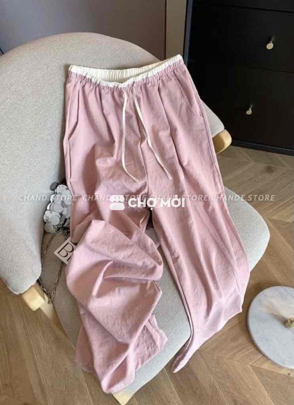 Quần nữ ống rộng dáng suông