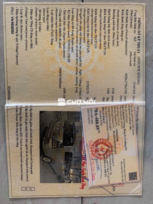 Toyota Innova 2007 G - 195000 km