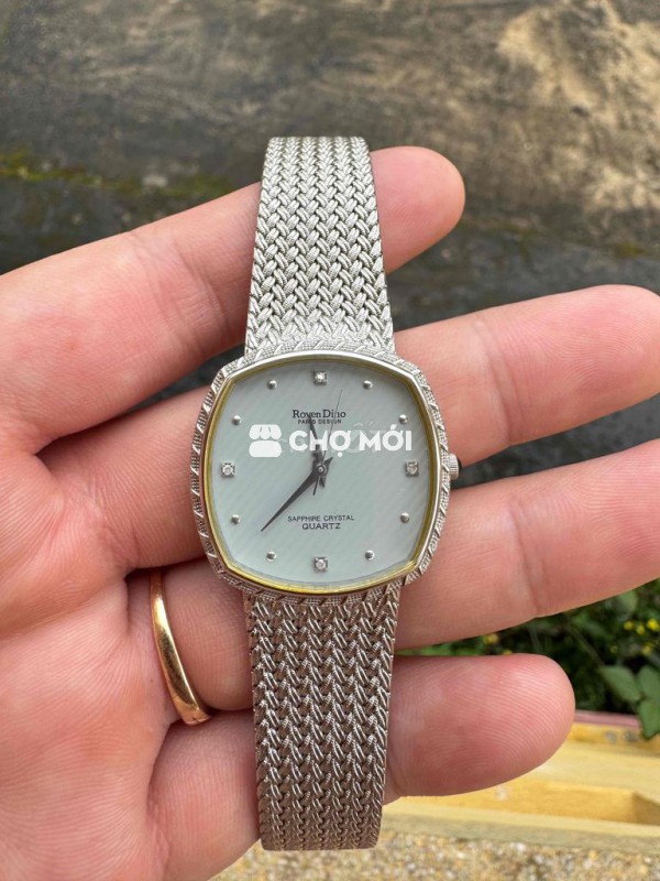 Đồng hồ Raven Dino tank lụa cận NOS Kính saphia ch