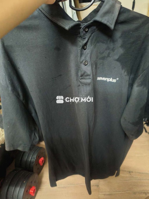 Áo thun polo 7zia Sevenplus Nam Đen Đã qua sử dụng