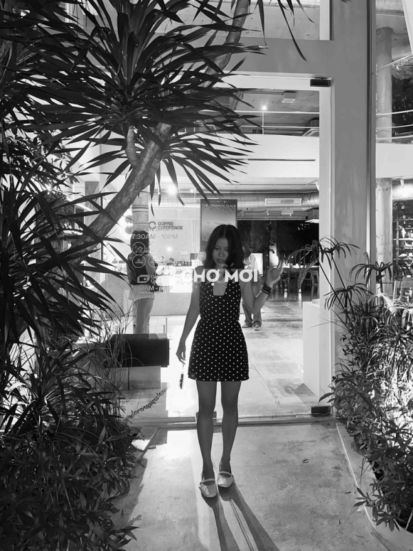 Váy chấm bi nữ Đen trắng Đã sử dụng