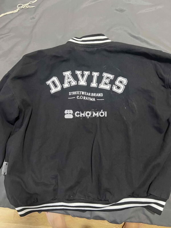 Áo khoác unisex Davies like new size XL màu đen