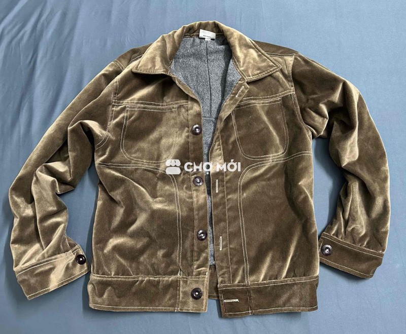 Áo khoác nam Nhung Nâu