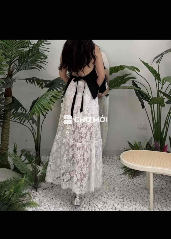 Chân váy ren hoa Milan’s vải QC 3 tầng
