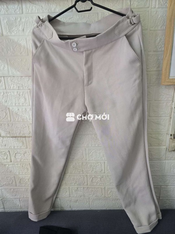 Quần tây nam Form Hàn Quốc màu Be size 32