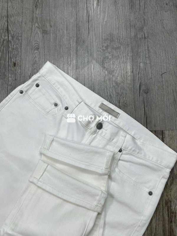 Quần jeans Uniqlo nam Slim Straight 31 inch