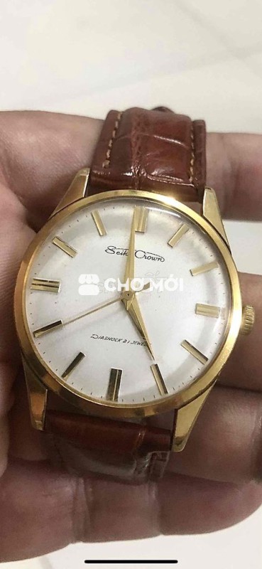Đồng hồ Seiko Crown Vàng bọc Nam