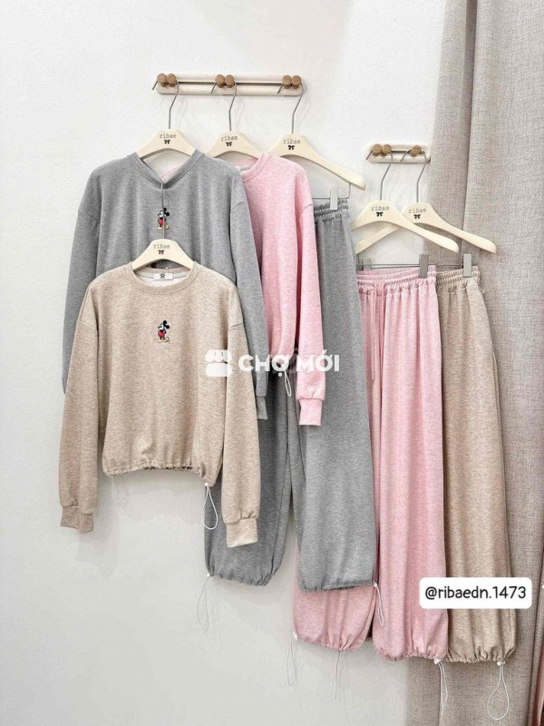 Bộ đồ nữ Len lông thỏ Free size