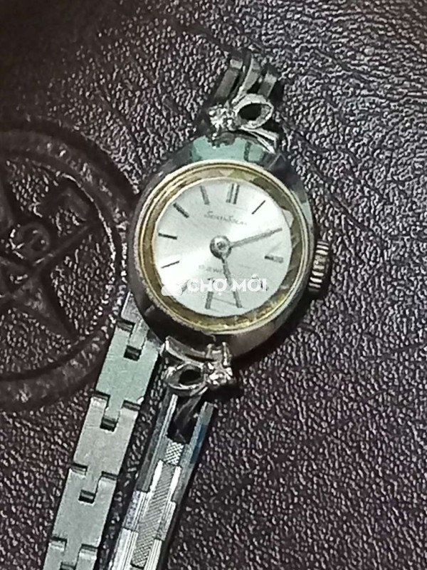 Đồng hồ seiko cổ 17j mạ vàng trắng
