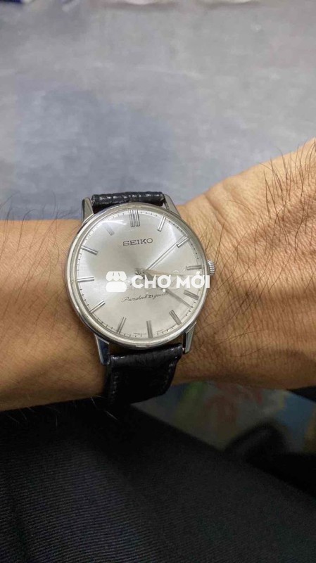 Đồng hồ Seiko Crow Nam Kim loại, Da