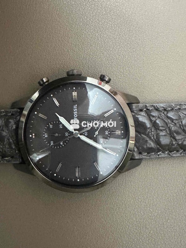 Đồng hồ Fossil nam da xám đã dùng