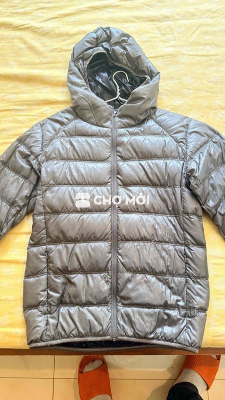 Áo phao Uniqlo lông vũ Xám lông chuột