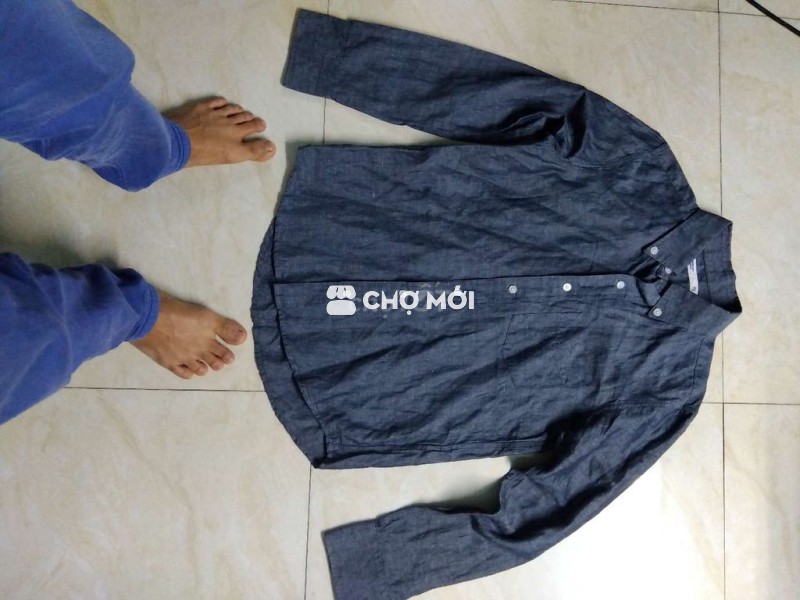 Áo sơ mi nam SEVENDAYS=SUNDAY Xám size S