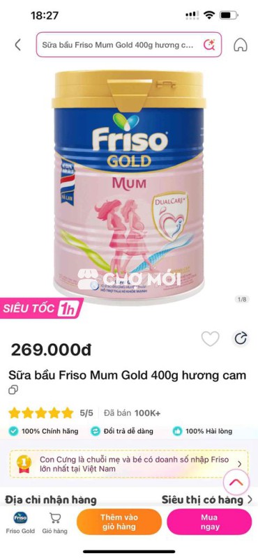 sữa bầu nguyên hộp chưa khui. Hsd 2027