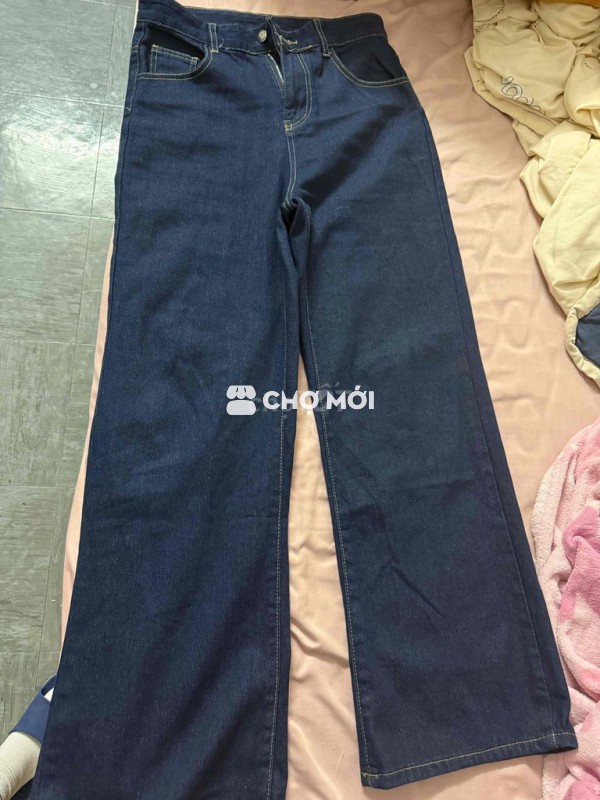 Quần bò nữ Vải bò Xanh đậm đã dùng