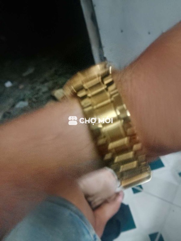 Đồng hồ đeo tay Nam Vàng có lịch ngày