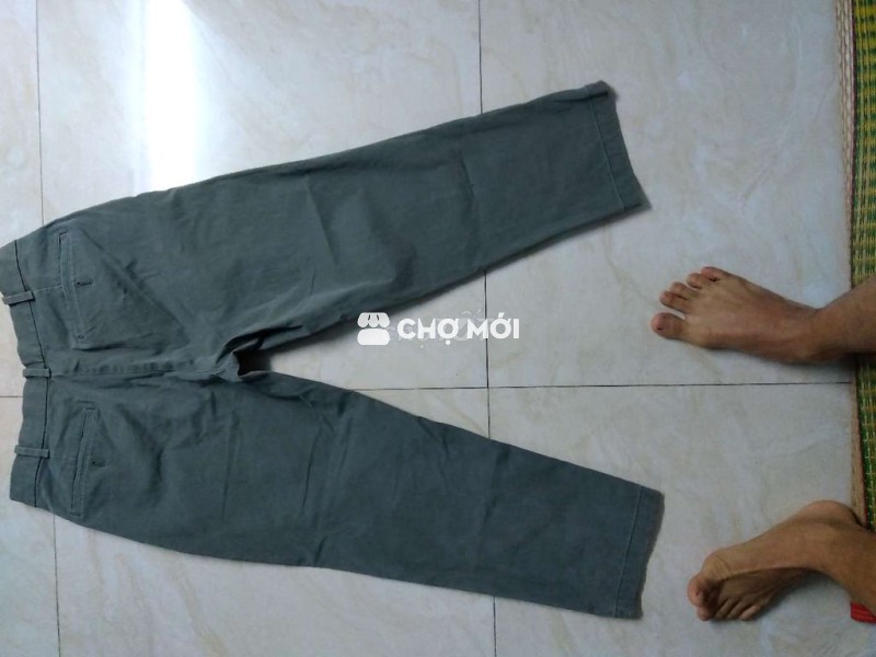 Quần dài Uniqlo Nam Cotton pha Polyester size S