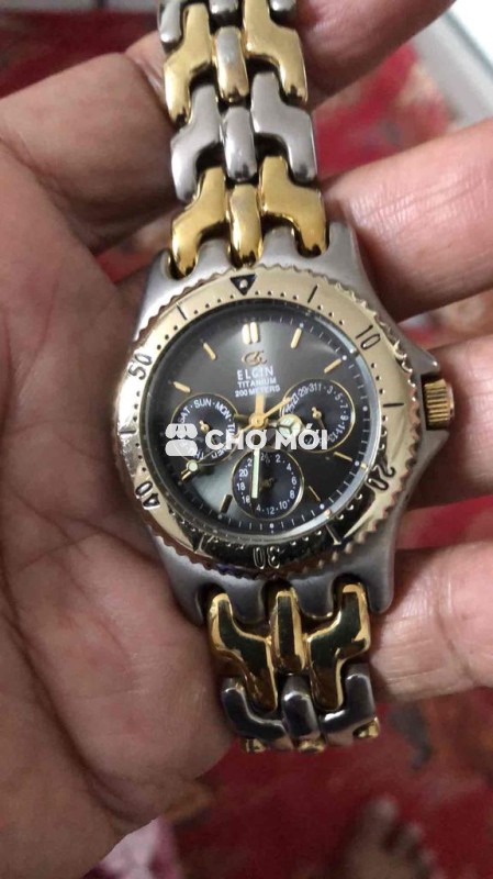 Elgin Mỹ, titanium, size 40, 6 kim, thời trang