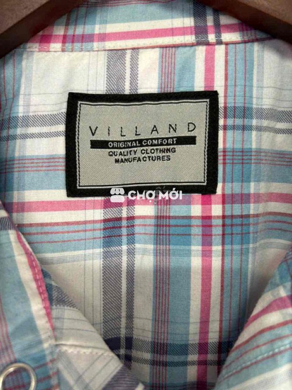Áo sơ mi VILLAND Nam Cotton size M Mới 99%