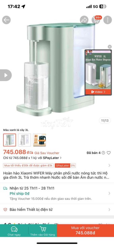 máy nấu nước pha sữa