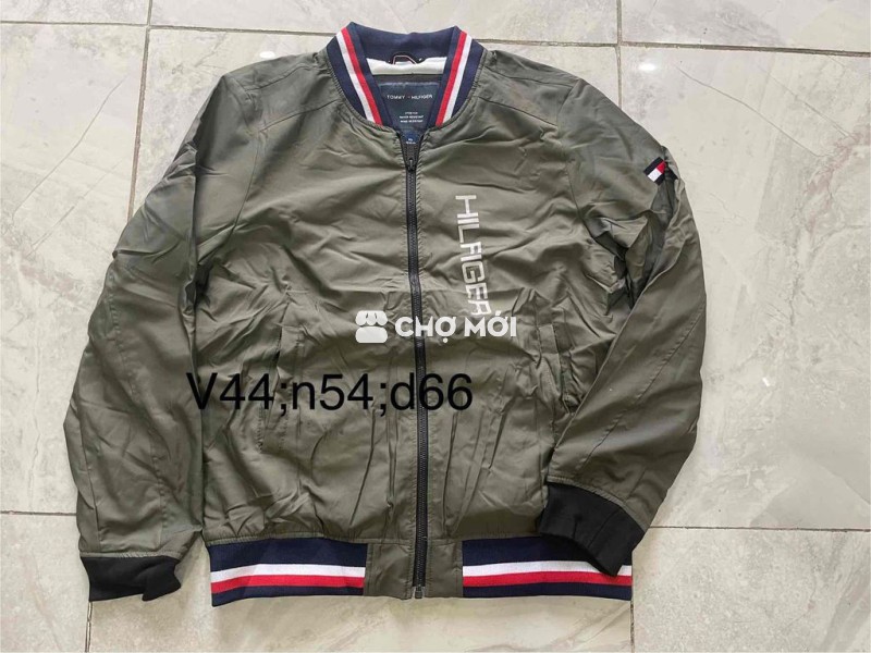Áo khoác gió Tommy Hilfiger nam Rêu size 57-65kg