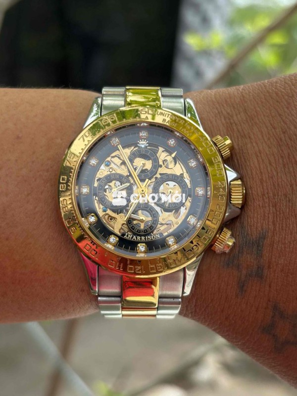 Đồng hồ J. Harrison Thép mạ vàng
