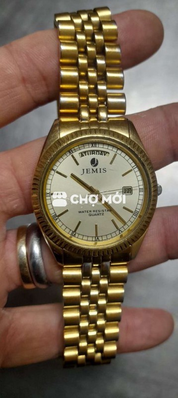 Đồng hồ JEMIS Máy Nhật Thép đúc Vàng
