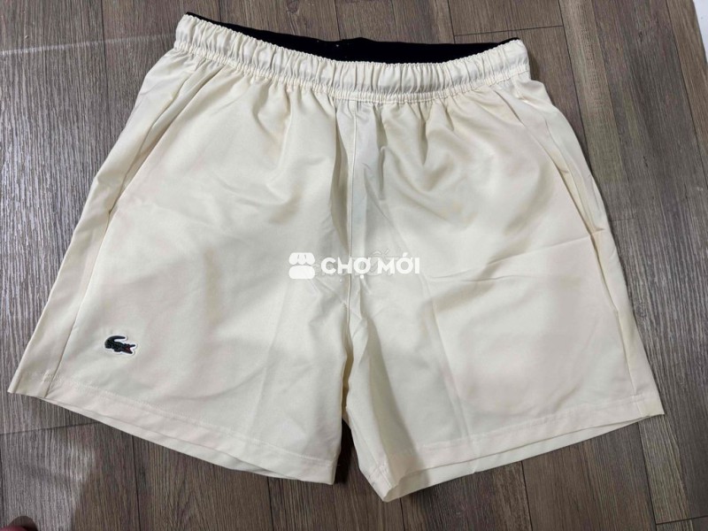 Quần tennis Lacoste Novak Nam Trắng kem size S