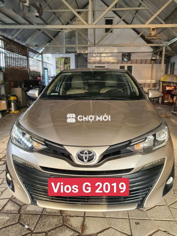 Toyota Vios G 2019 Vàng Cát gia đình 1 chủ mua mới