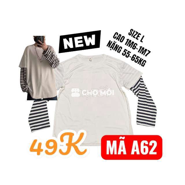 (SẴN NEW SIZE L)_MÃ A62_Áo thun form rộng Unisex