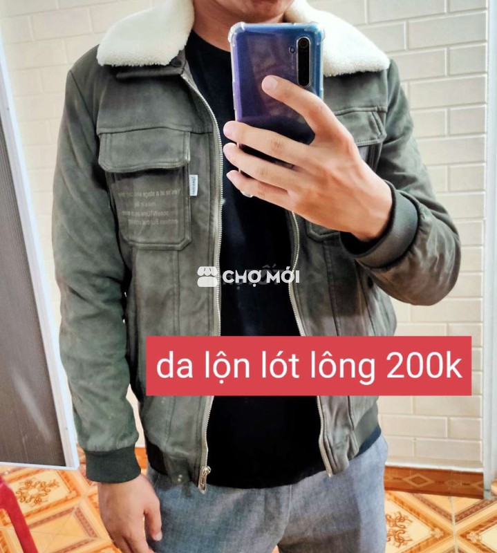 Pass áo khoác nam da lộn đẹp