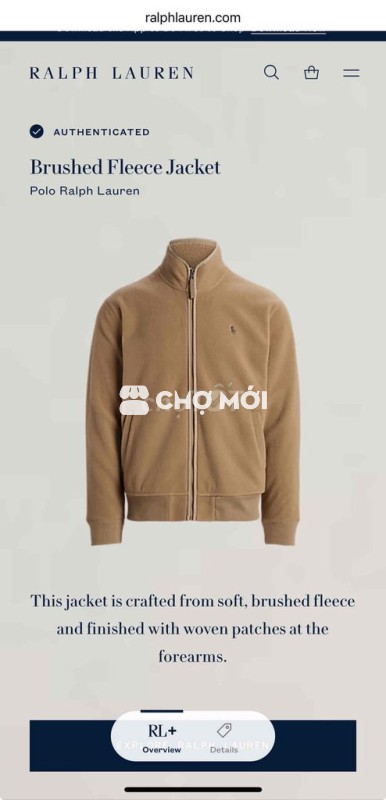 Áo khoác Polo Ralph Lauren lông cừu Nam